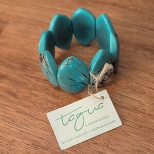 Tagua Turquoise Bracelet